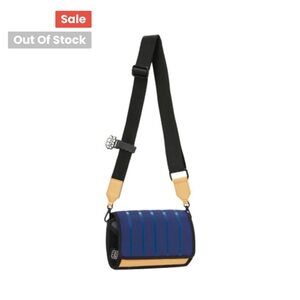 Jump From Paper Shoulder Bag - Outer Blue Stripe. NWT